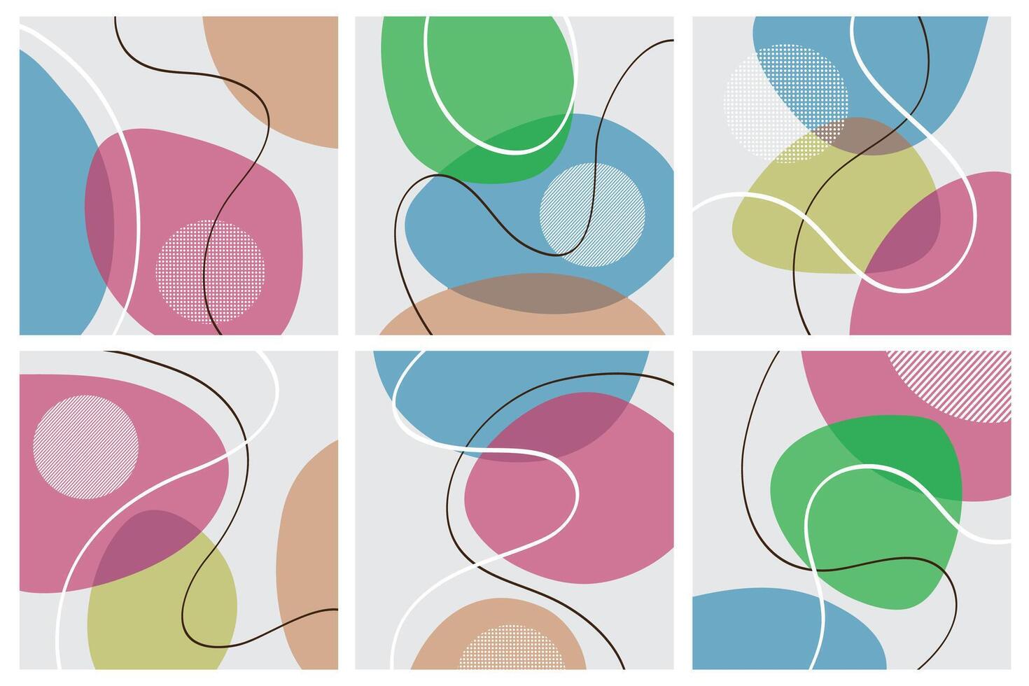 juego de portada abstracto moderno, diseño de portada mínimo. Fondo geométrico colorido, ilustración vectorial. vector