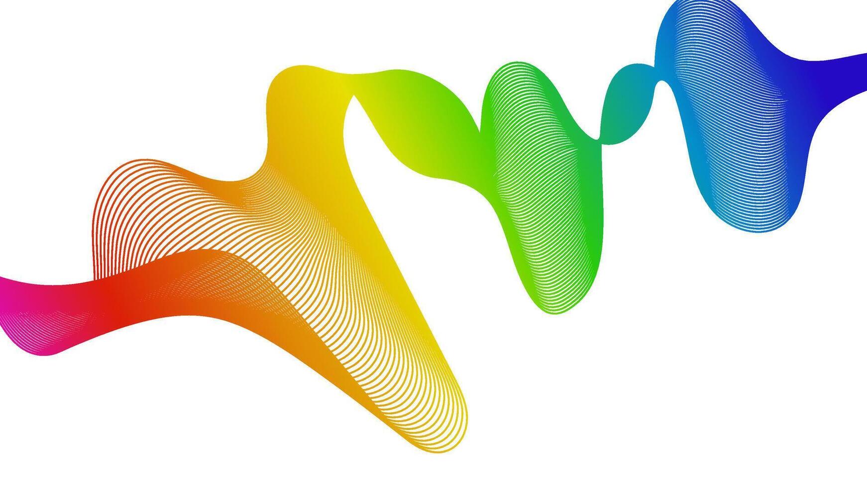 Abstract backdrop with wave gradient lines vector