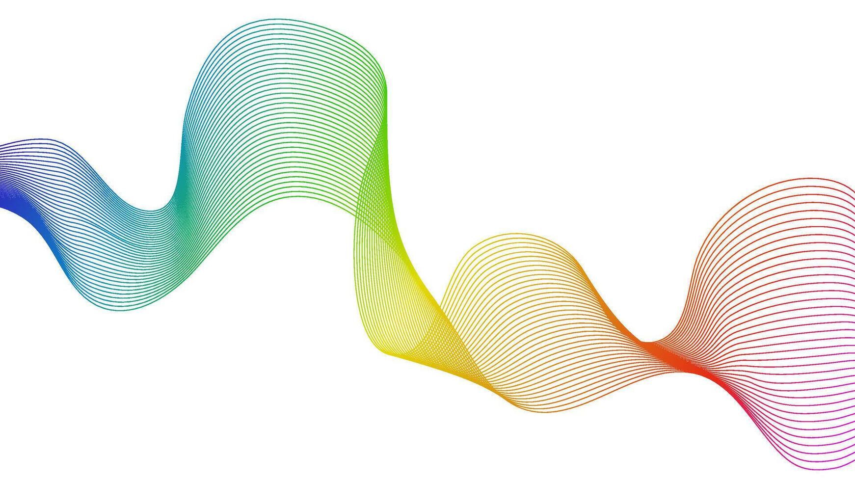 Abstract backdrop with wave gradient lines vector