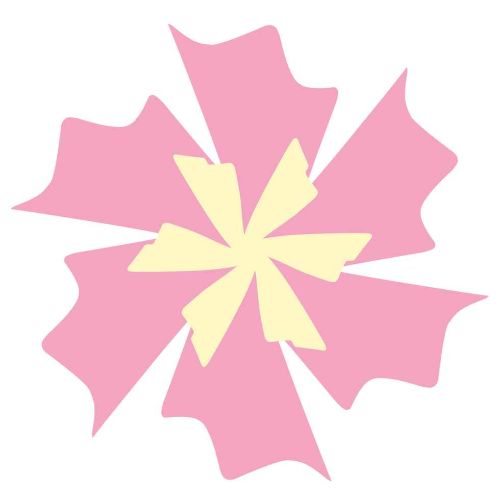 Cute flower shape png