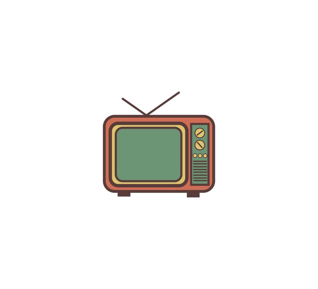 televisión retro icono vector diseño