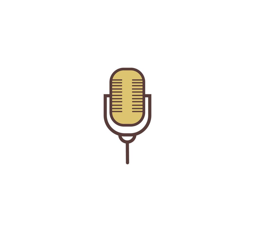 Microphone Retro Icon Vector Design