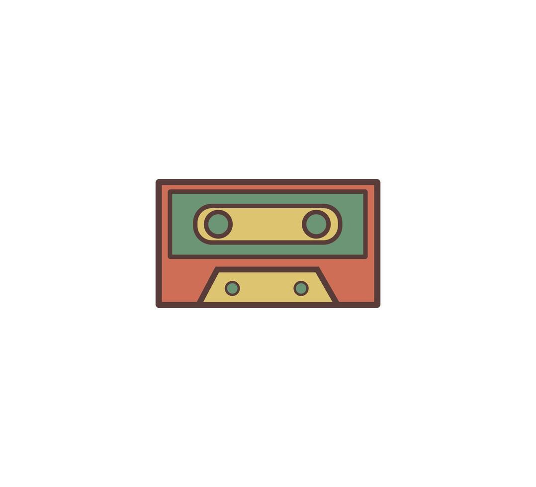 Cassette Retro Icon Vector Design