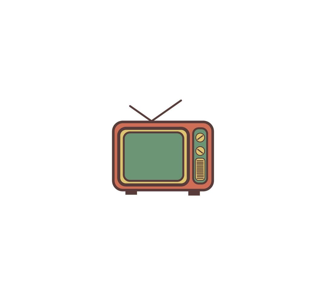 televisión retro icono vector diseño