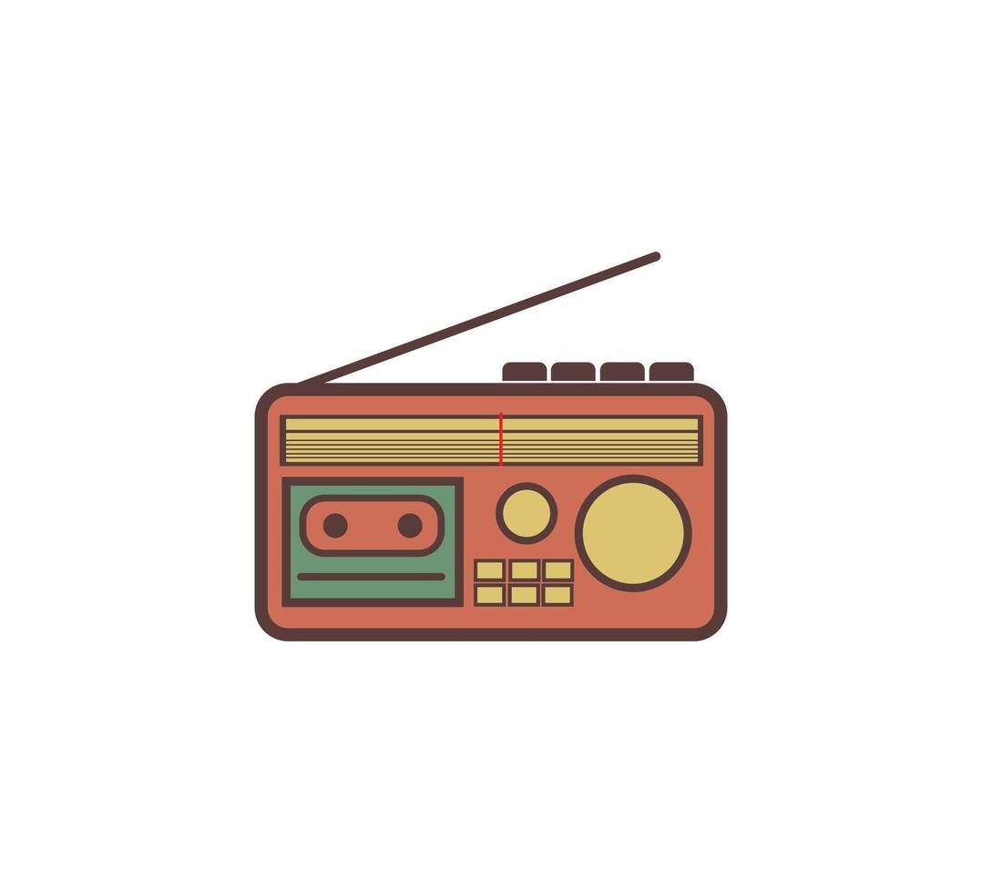 Radio Retro Icon Vector Design