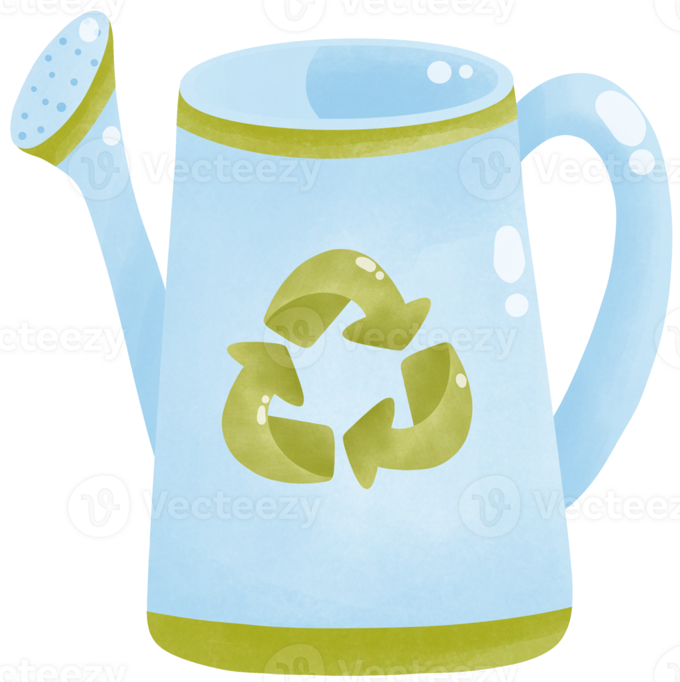 Blue watering can png