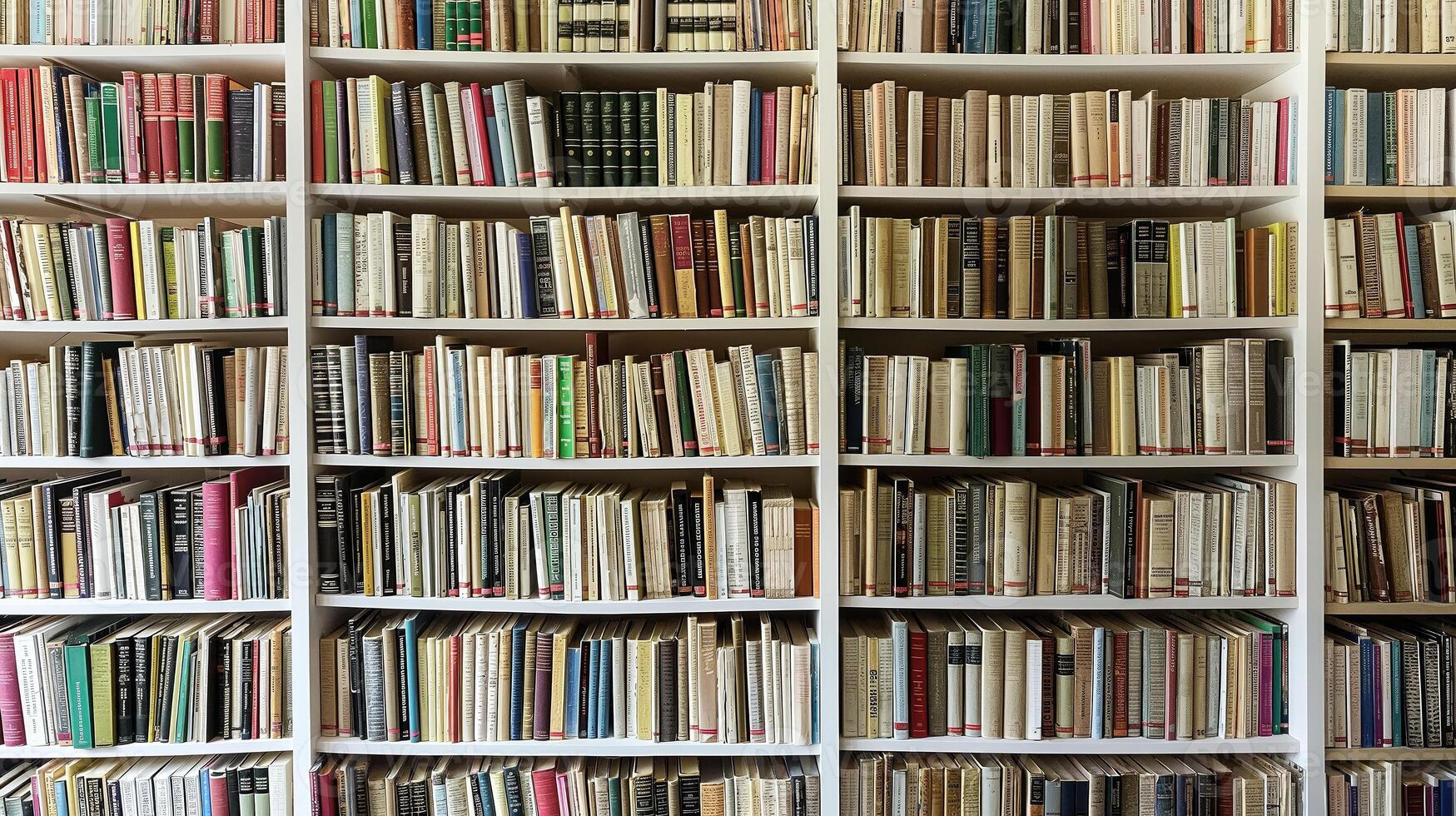 AI generated Beyond the Bookshelf, Dream Library, Wall of Books, a World of Knowledge, Generative AI photo