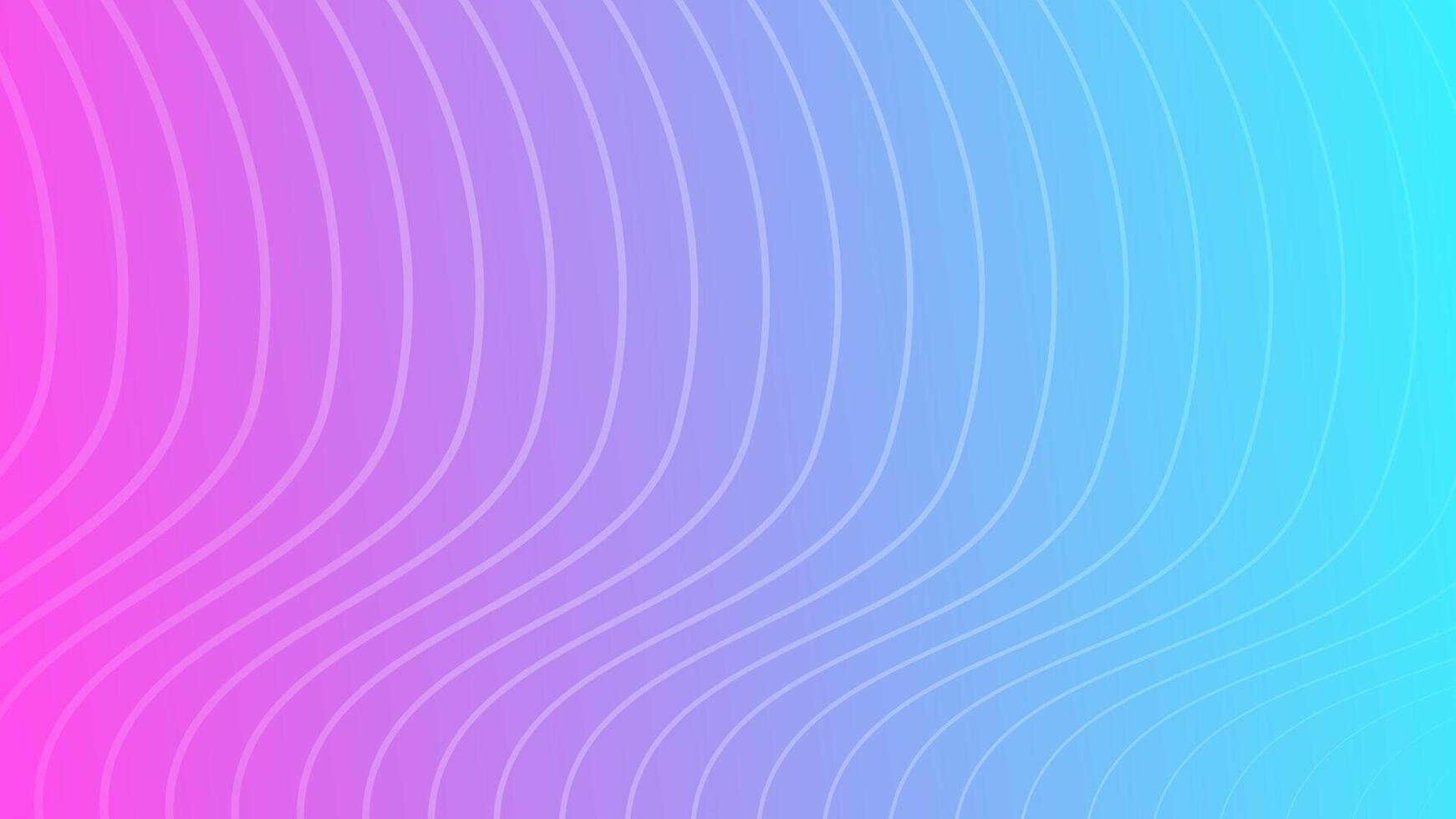Modern colorful gradient background with wave lines vector