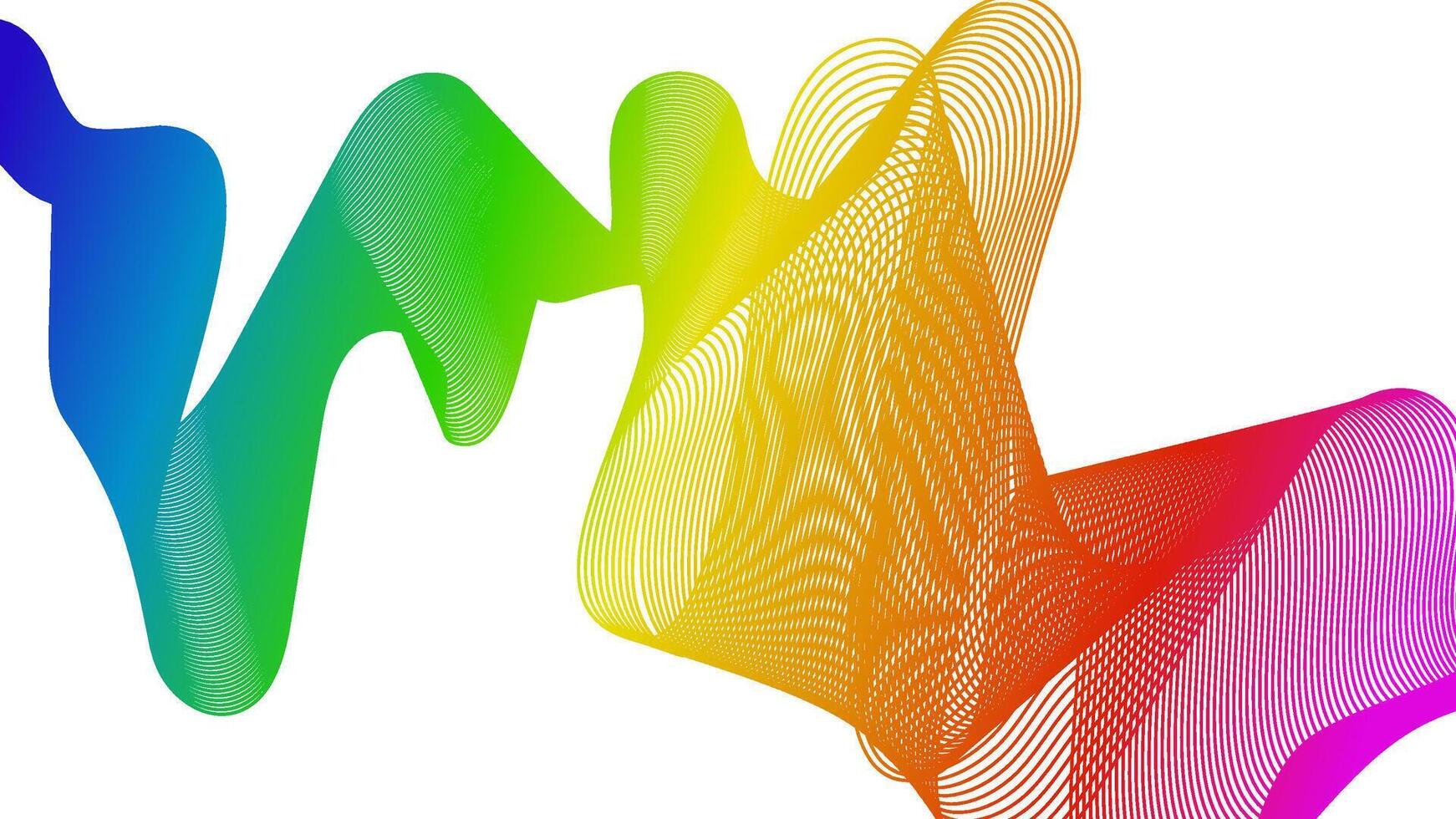 Abstract backdrop with wave gradient lines vector