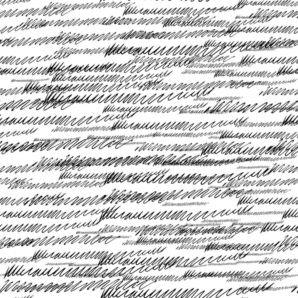 Seamless pattern with black pencil brushstrokes vector