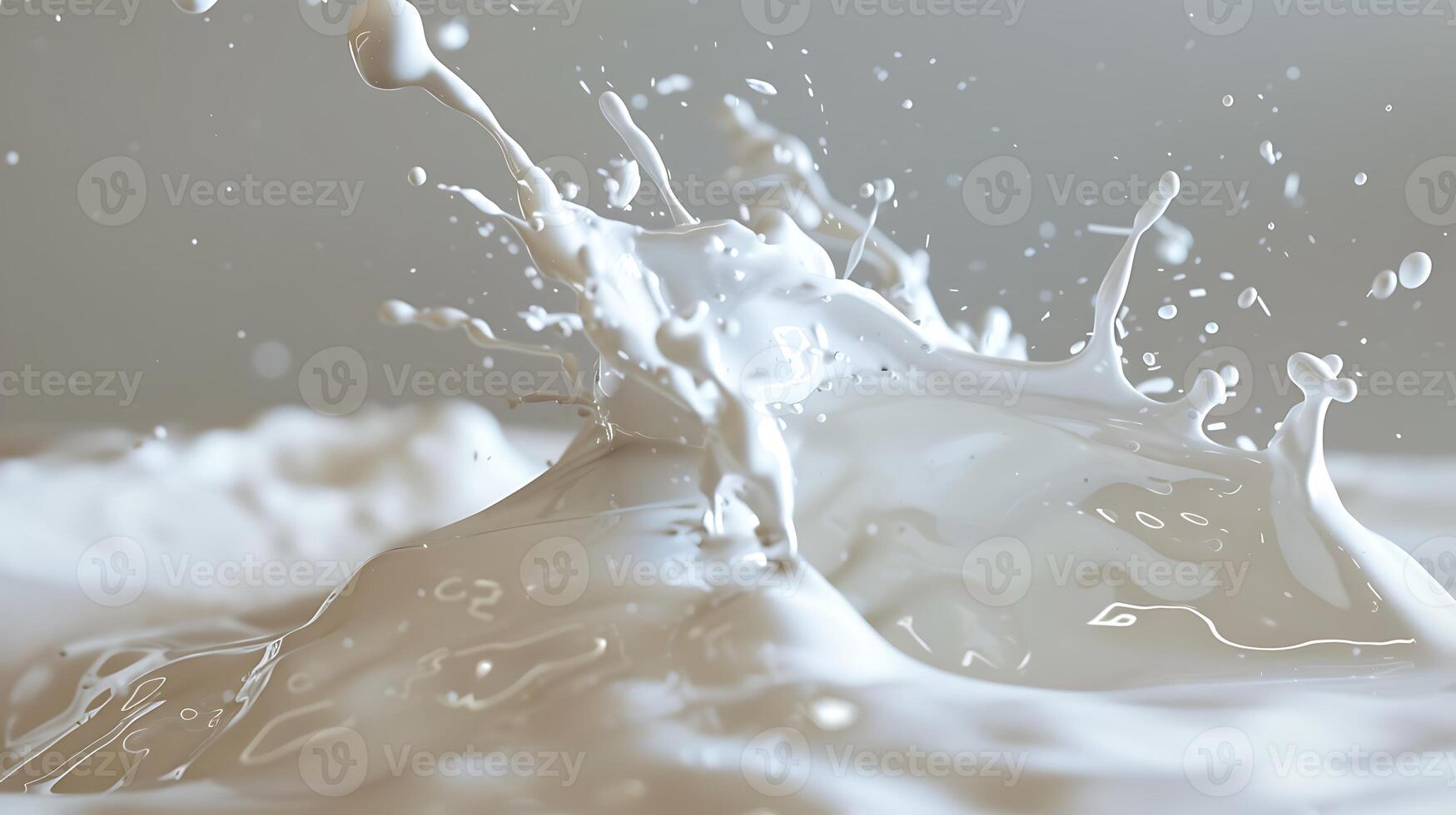 AI generated milk splash Isolated on white background photo