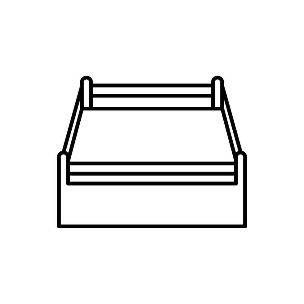 boxeo anillo icono vector diseño plantillas sencillo y moderno