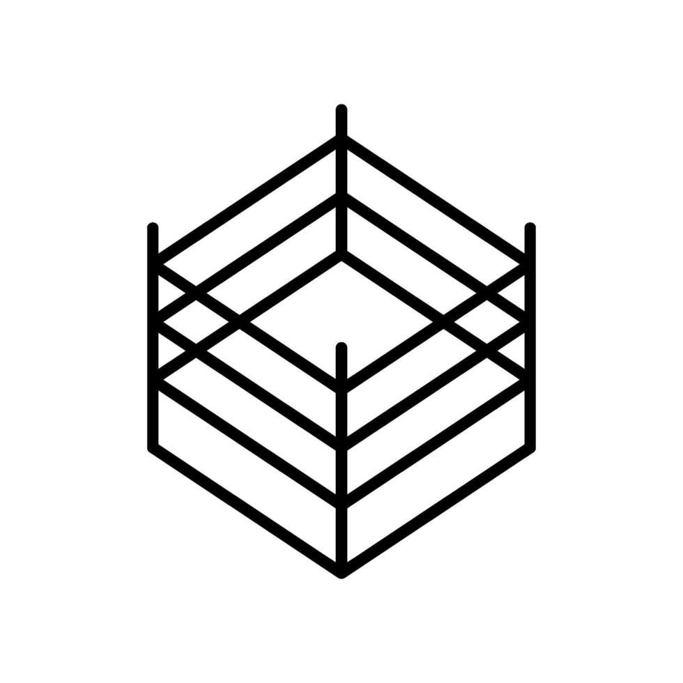 boxeo anillo icono vector diseño plantillas sencillo y moderno
