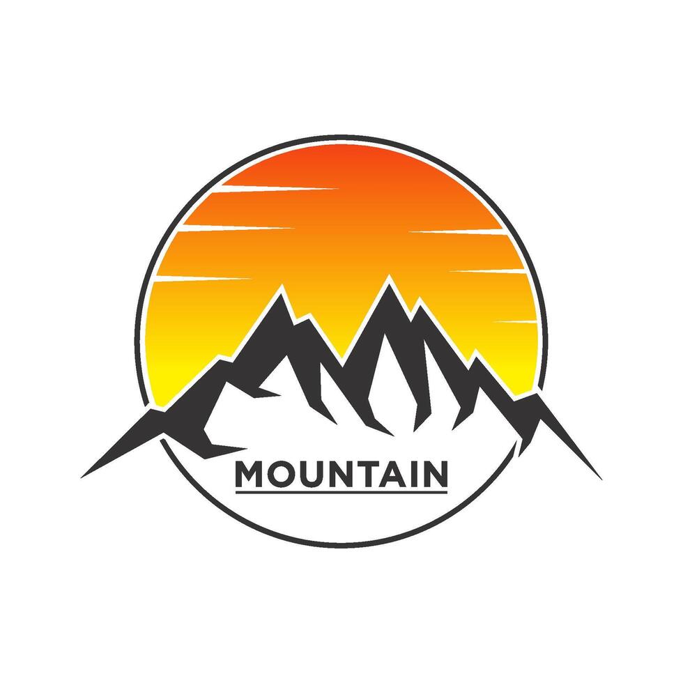 Mountain logo vector design templates simple and modern