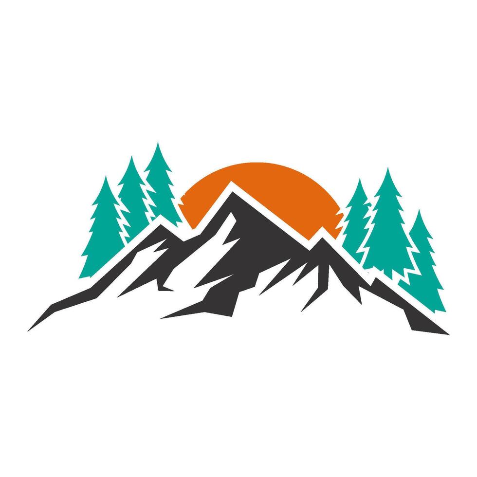 Mountain logo vector design templates simple and modern
