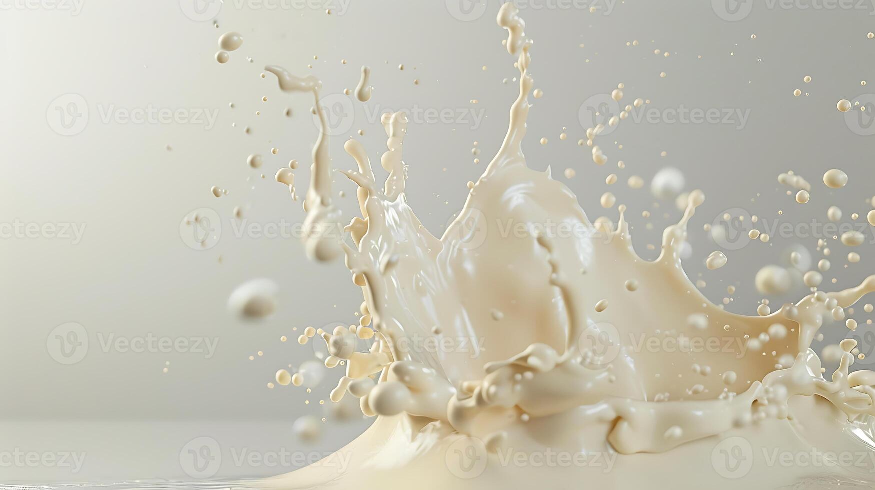 AI generated milk splash Isolated on white background photo