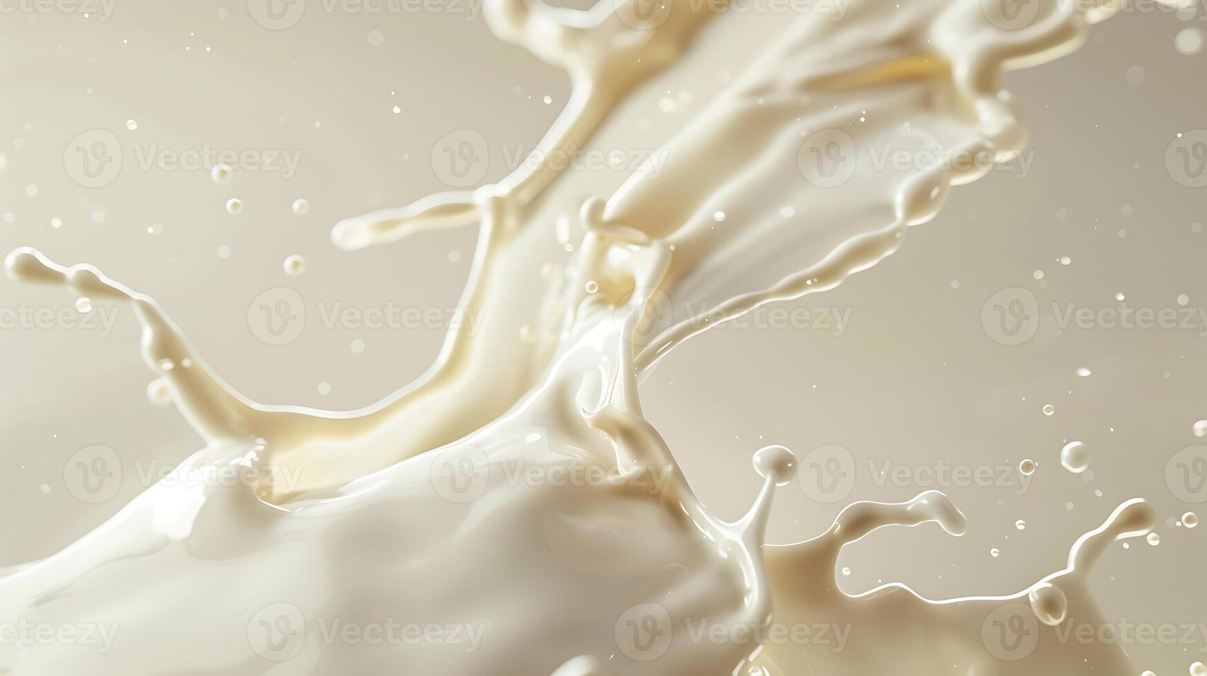 AI generated milk splash Isolated on white background photo