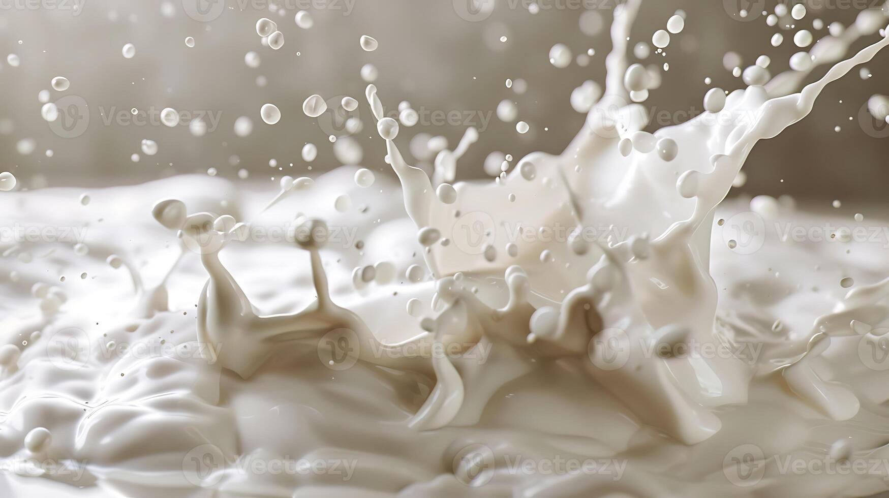 AI generated milk splash photo