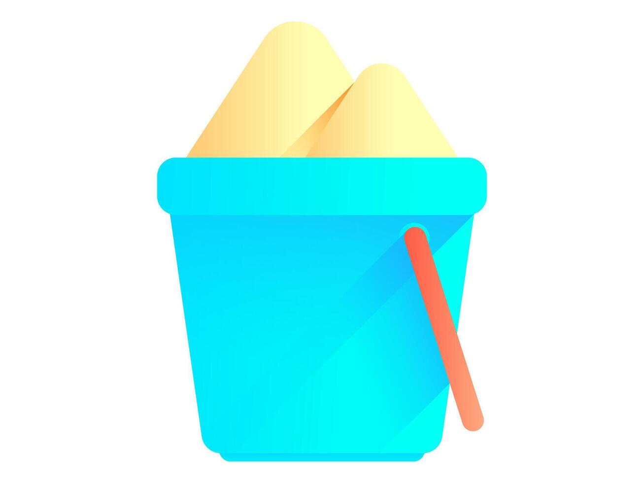 3d summer time element illustration for vacation or holiday in summertime and party relax or trip in seasonal festival vector