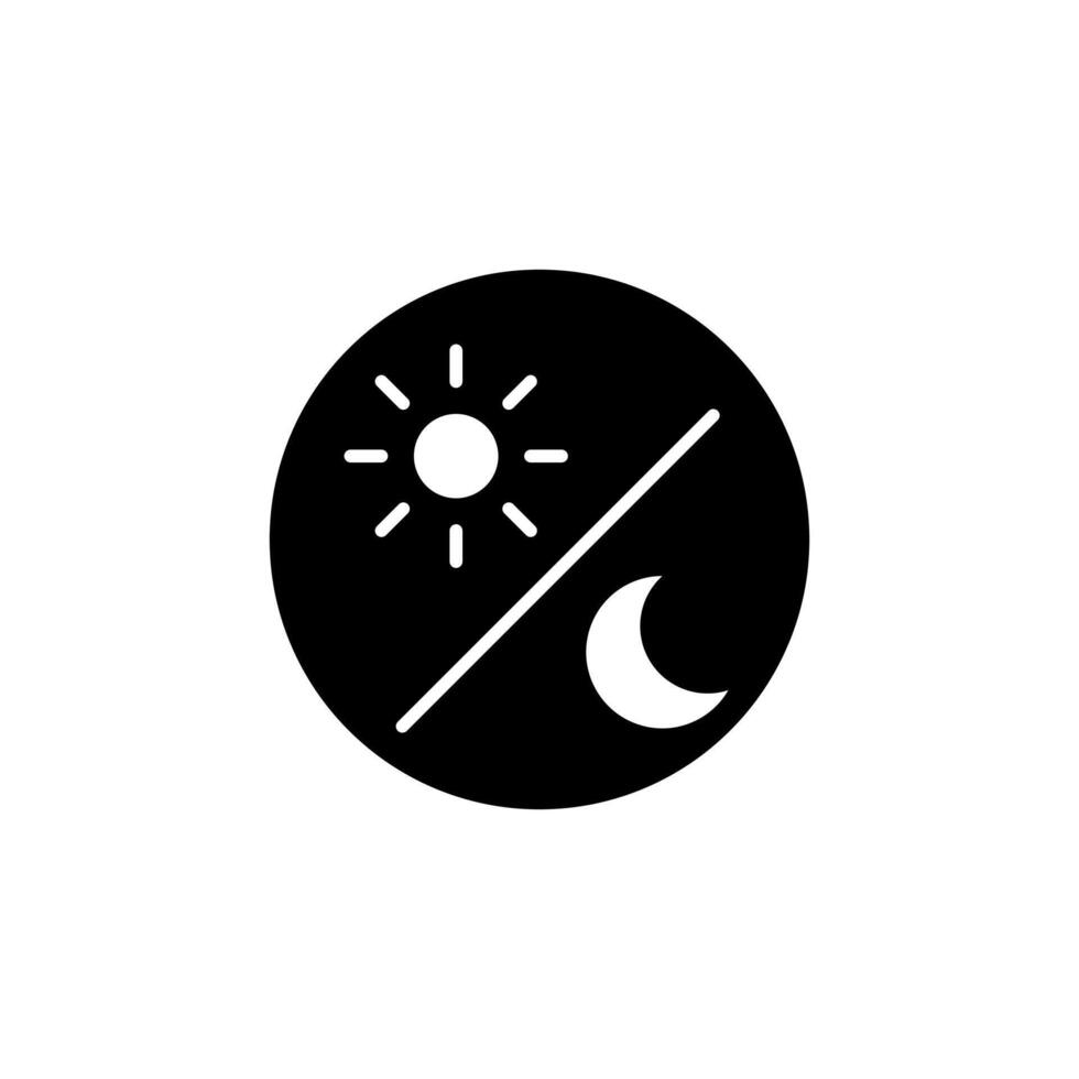 Dom y Luna en cielo, día y noche. icono en de moda estilo aislado en blanco antecedentes. sitio web pictograma. Internet símbolo para tu web sitio diseño, logo, aplicación, ui vector