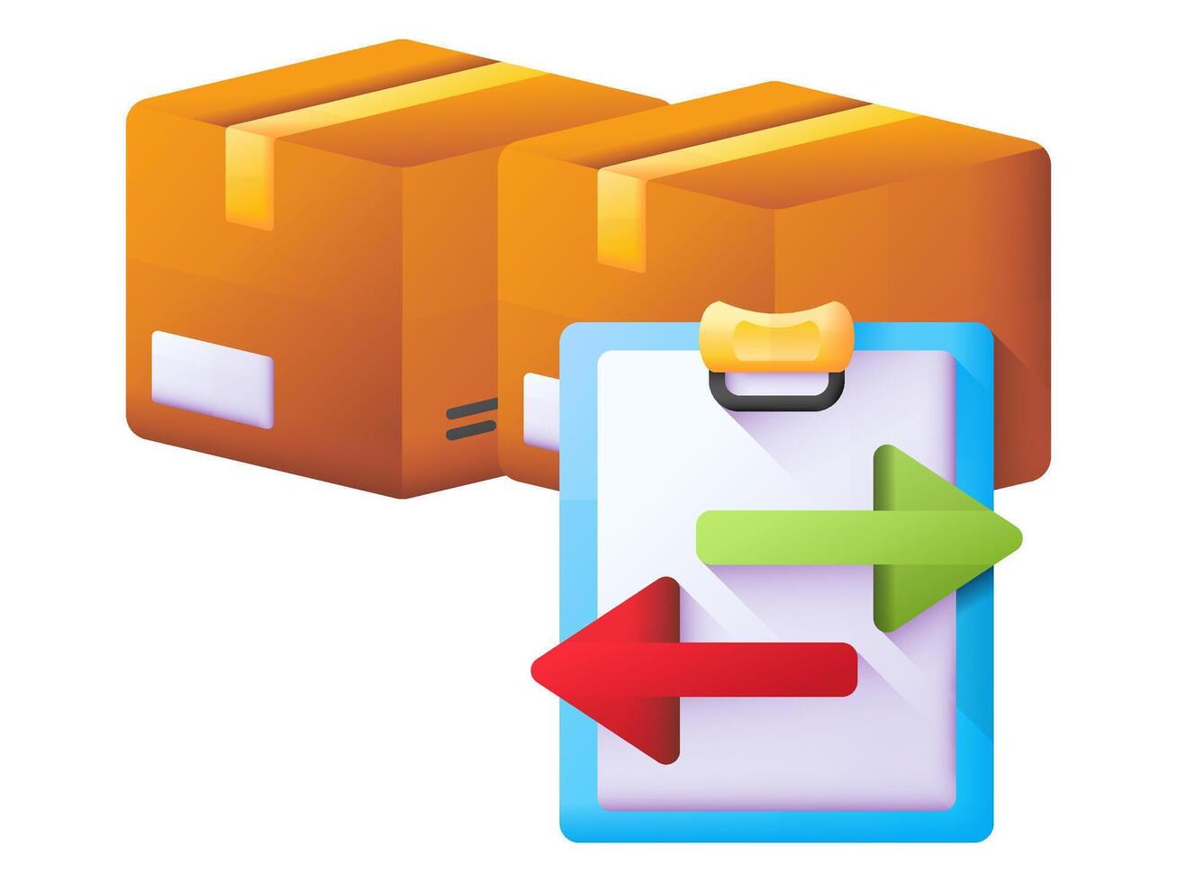 3d warehouse illustration for logistic and shipping storages or industry distribution for storehouse vector