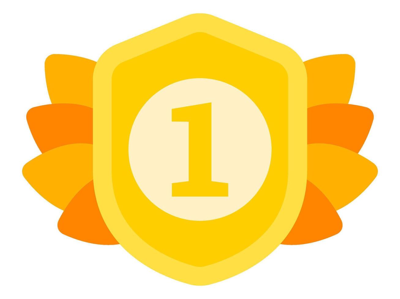 reward and badges design, achievement series victory emblem combination vector