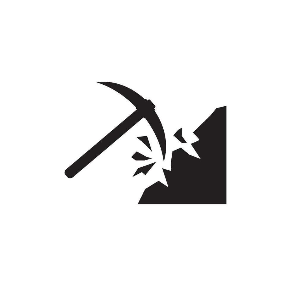mining icon design vector