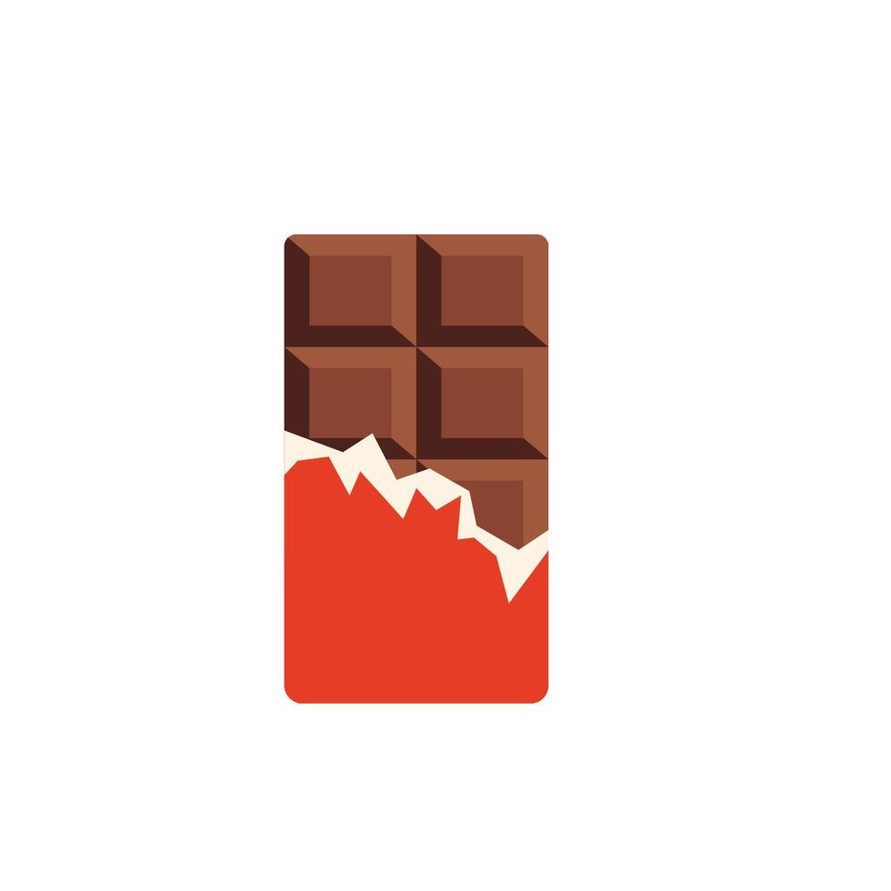 icono de barra de chocolate vector