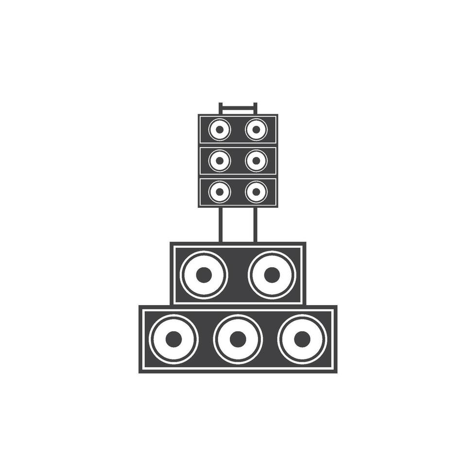 hanging sound system icon vector