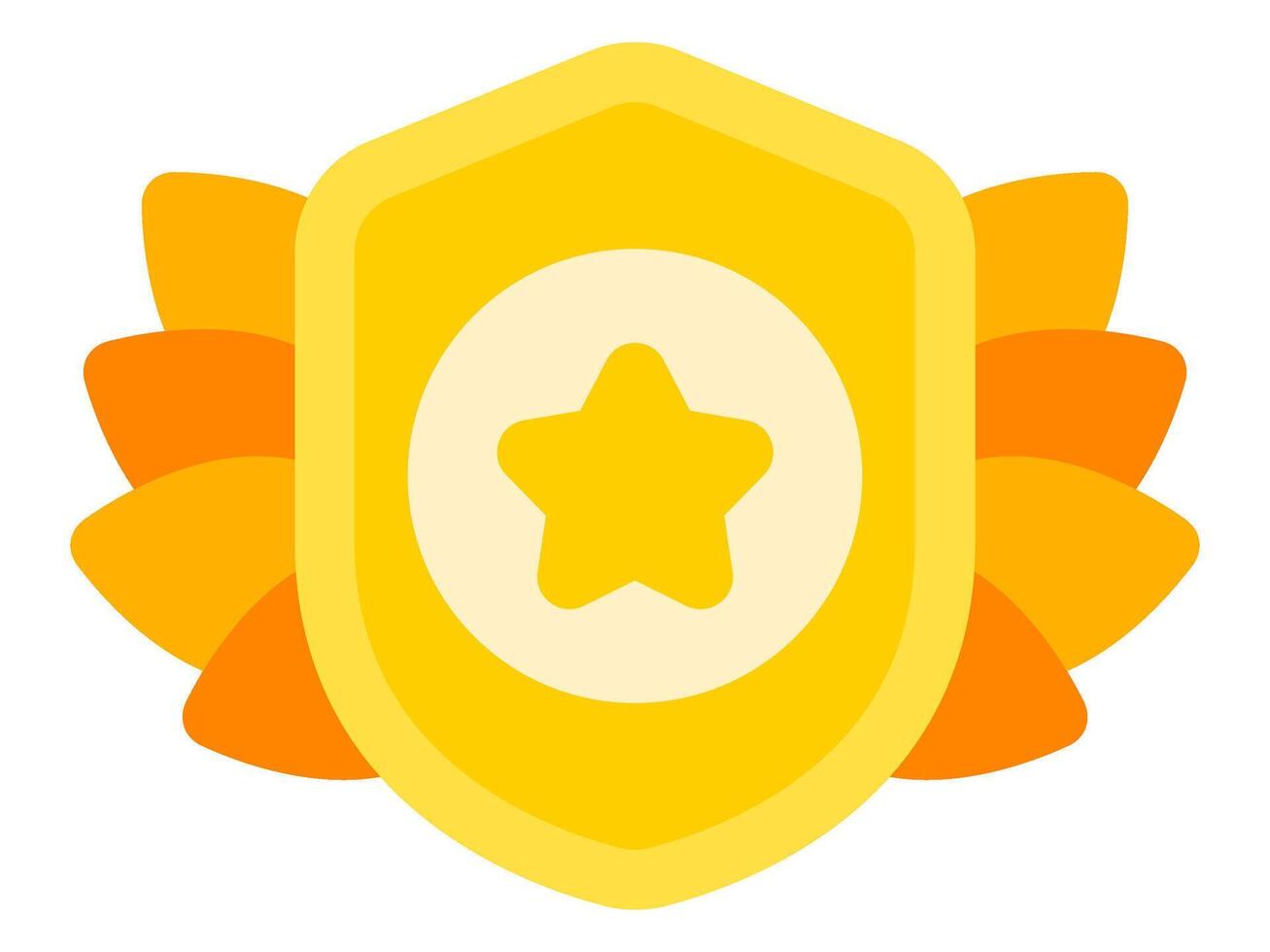 reward and badges design, achievement series victory emblem combination vector
