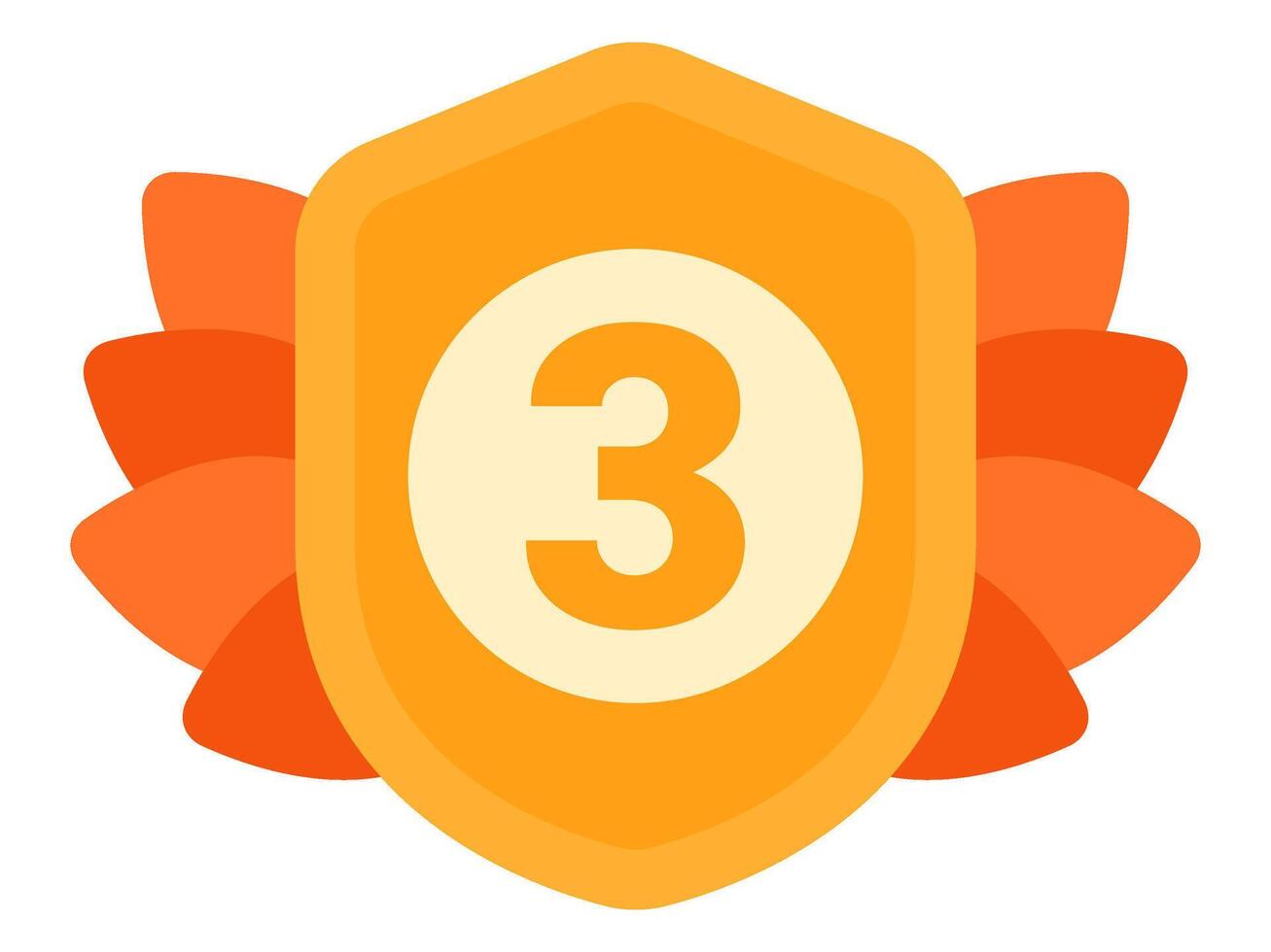 reward and badges design, achievement series victory emblem combination vector