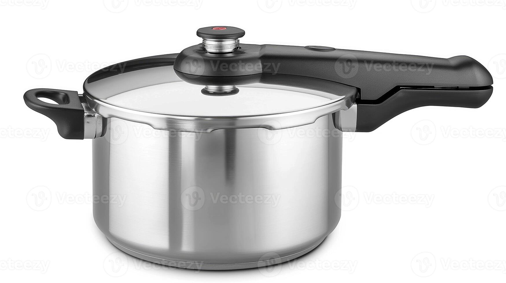 AI generated Cook with Confidence, High Pressure Aluminum Cooking Pot with a Built-in Safety Cover, Generative AI photo