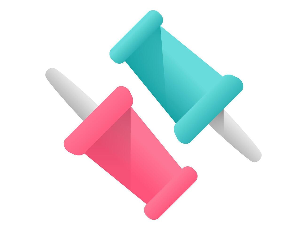 3d stationery items for back to school and office elementary work equipment part of desk vector