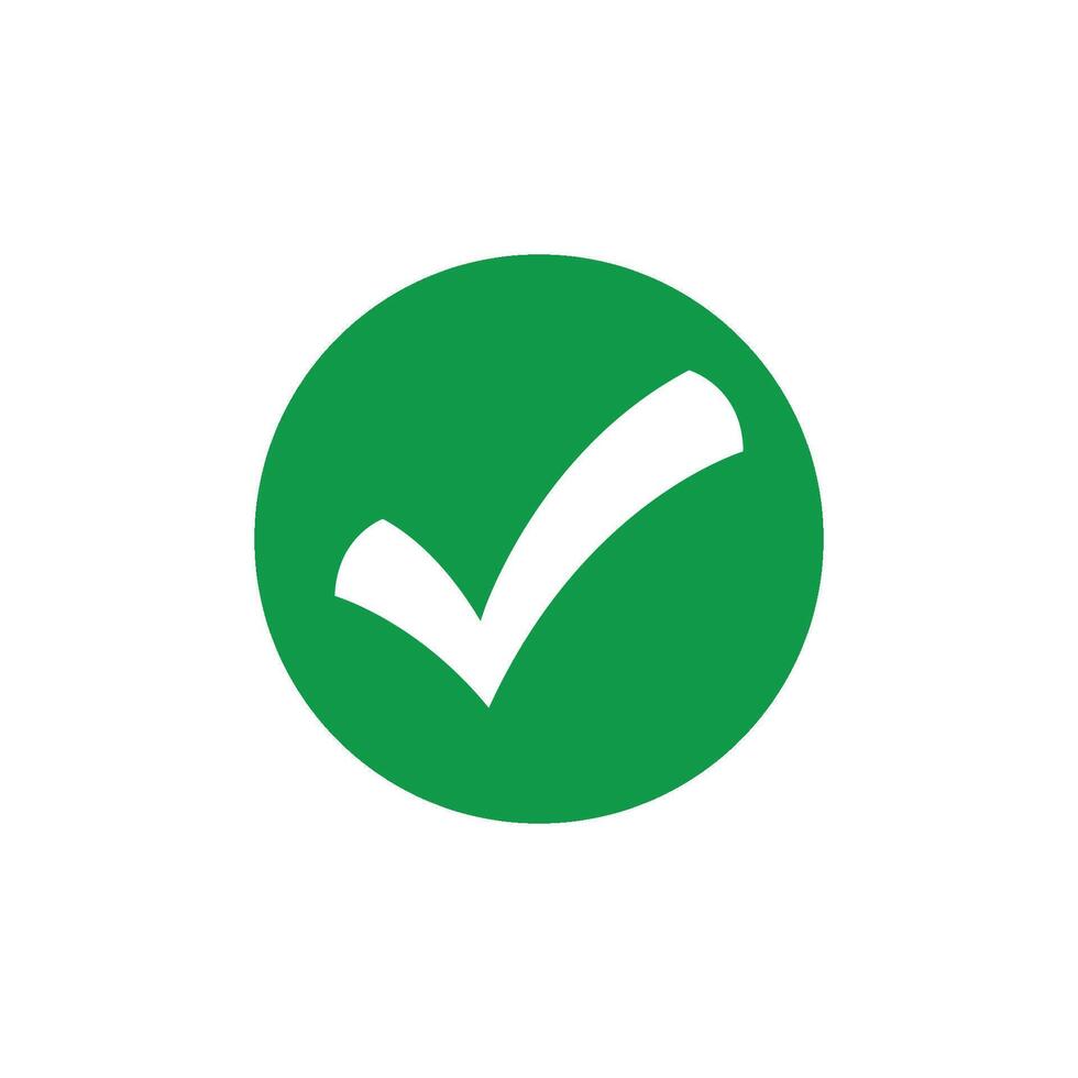 green check mark icon vector