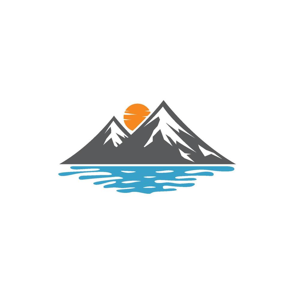 vector de icono de logotipo de montaña