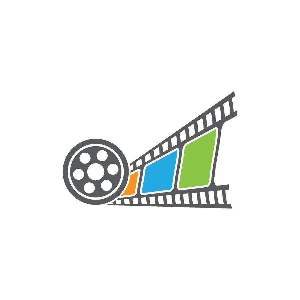 película tira logo icono vector