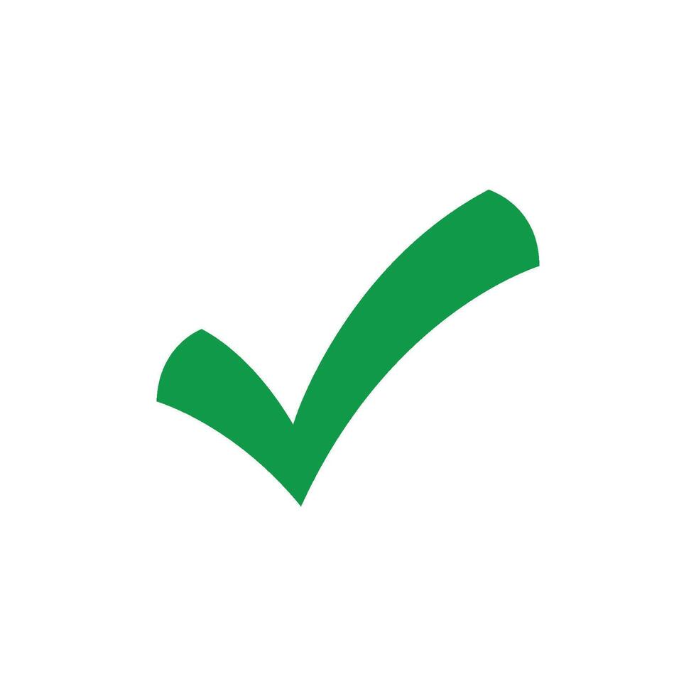 green check mark icon vector