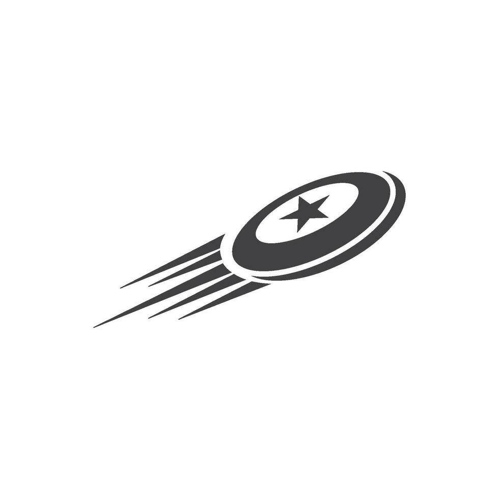 frisbee logo icono vector