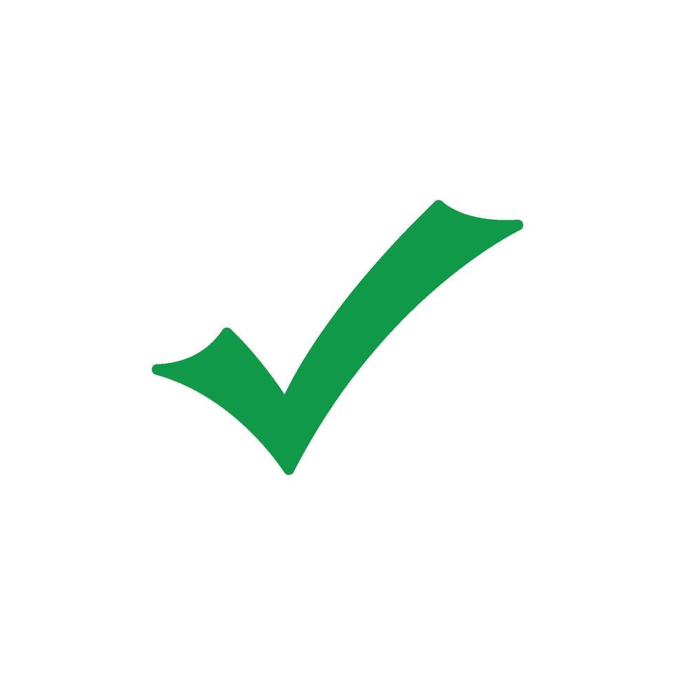 green check mark icon vector