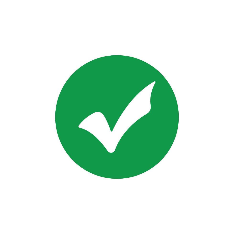 green check mark icon vector