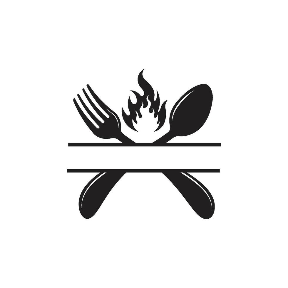 restaurant logo icon vector