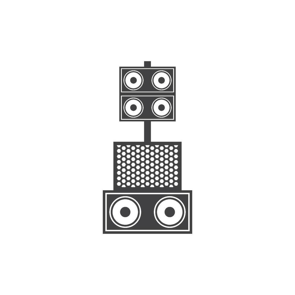 hanging sound system icon vector