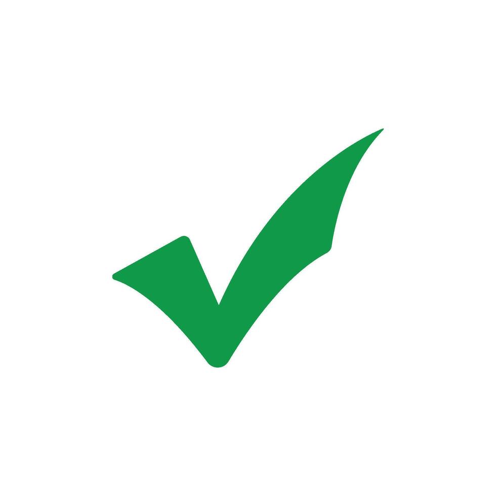 green check mark icon vector