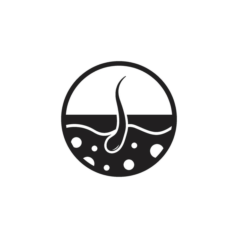hair icon vector