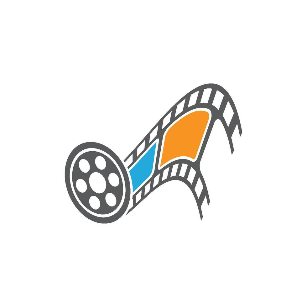 film strip logo icon vector