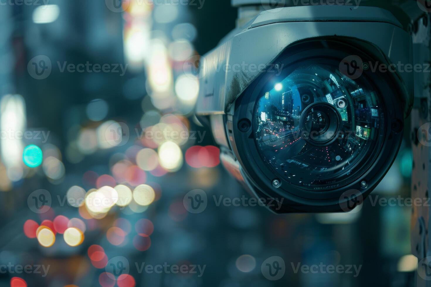 AI generated An AIpowered surveillance camera capturing details on a