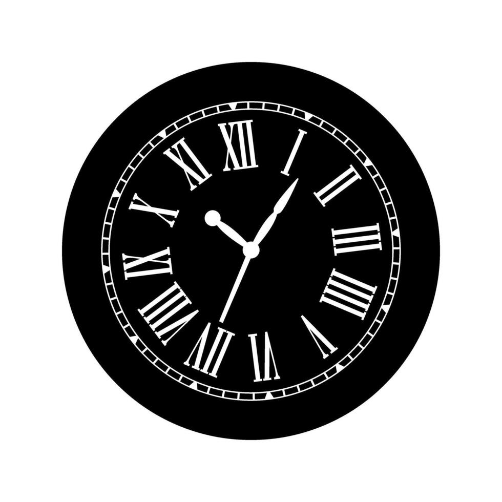 reloj icono vector. hora ilustración signo. pared reloj símbolo. reloj logo. vector