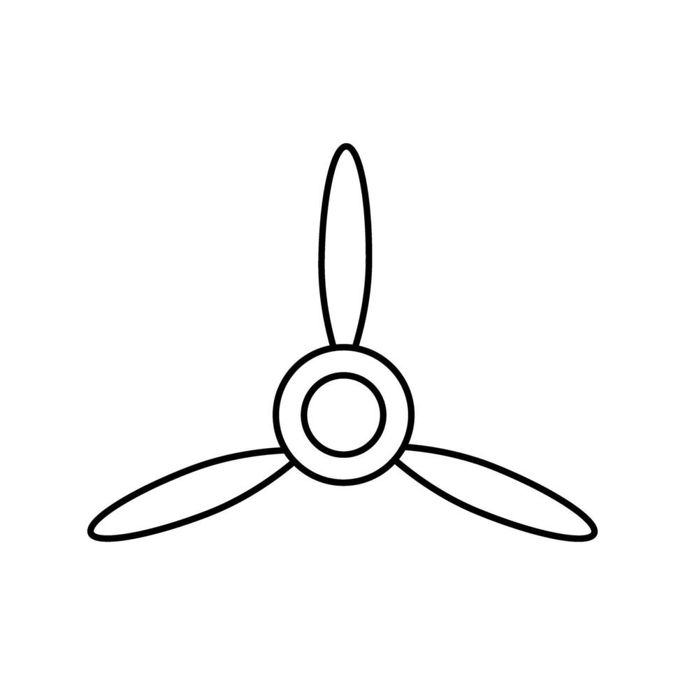 Propeller icon vector set. Screw illustration sign. Blade symbol or logo.