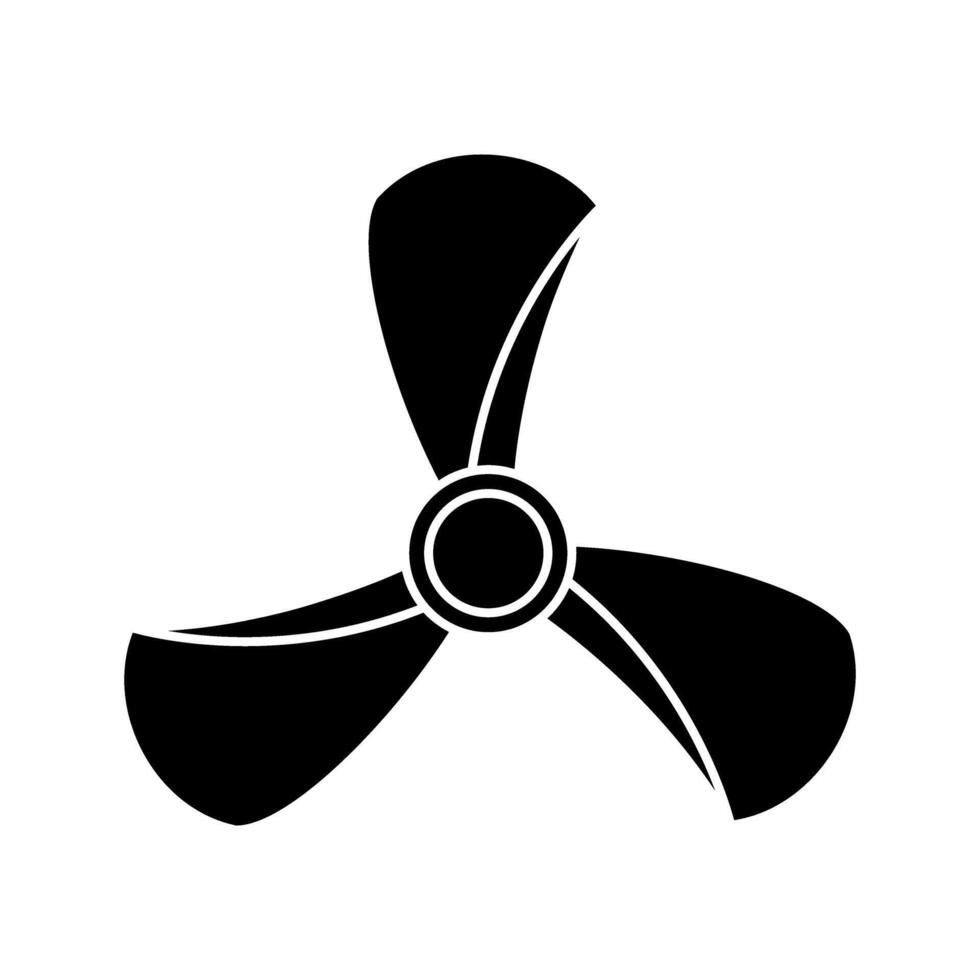 Propeller icon vector set. Screw illustration sign. Blade symbol or logo.