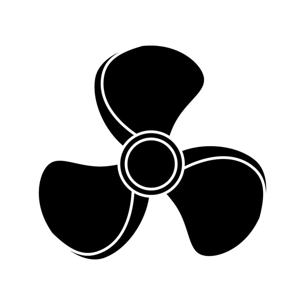 Propeller icon vector set. Screw illustration sign. Blade symbol or logo.